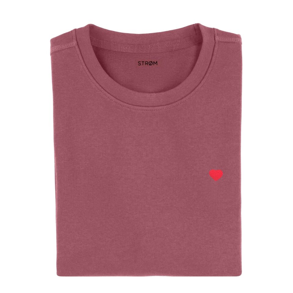 STRØM_T-Shirt_Hibiscus_Red Heart