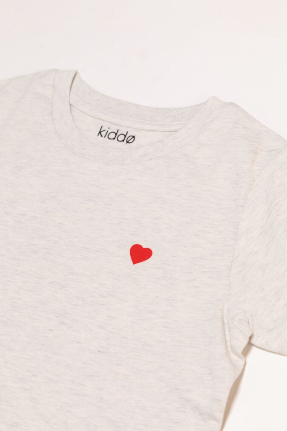 Kiddø_T-Shirt_Cream_Red Heart