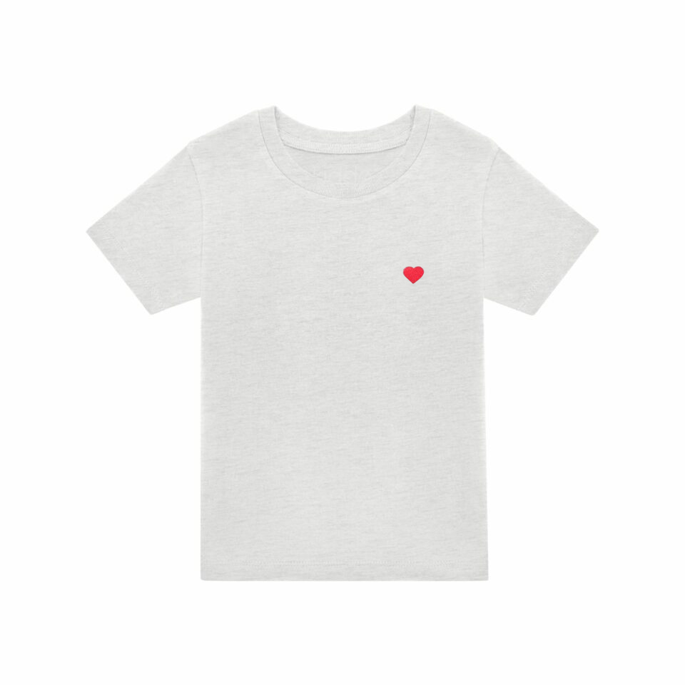 Kiddø_T-Shirt_Cream_Red Heart
