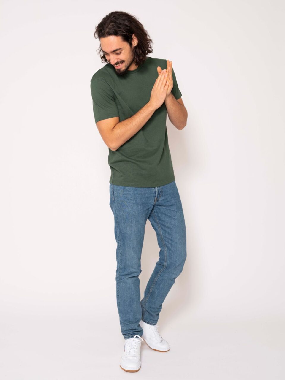 STROM_basic-collection_forest-green_shirt