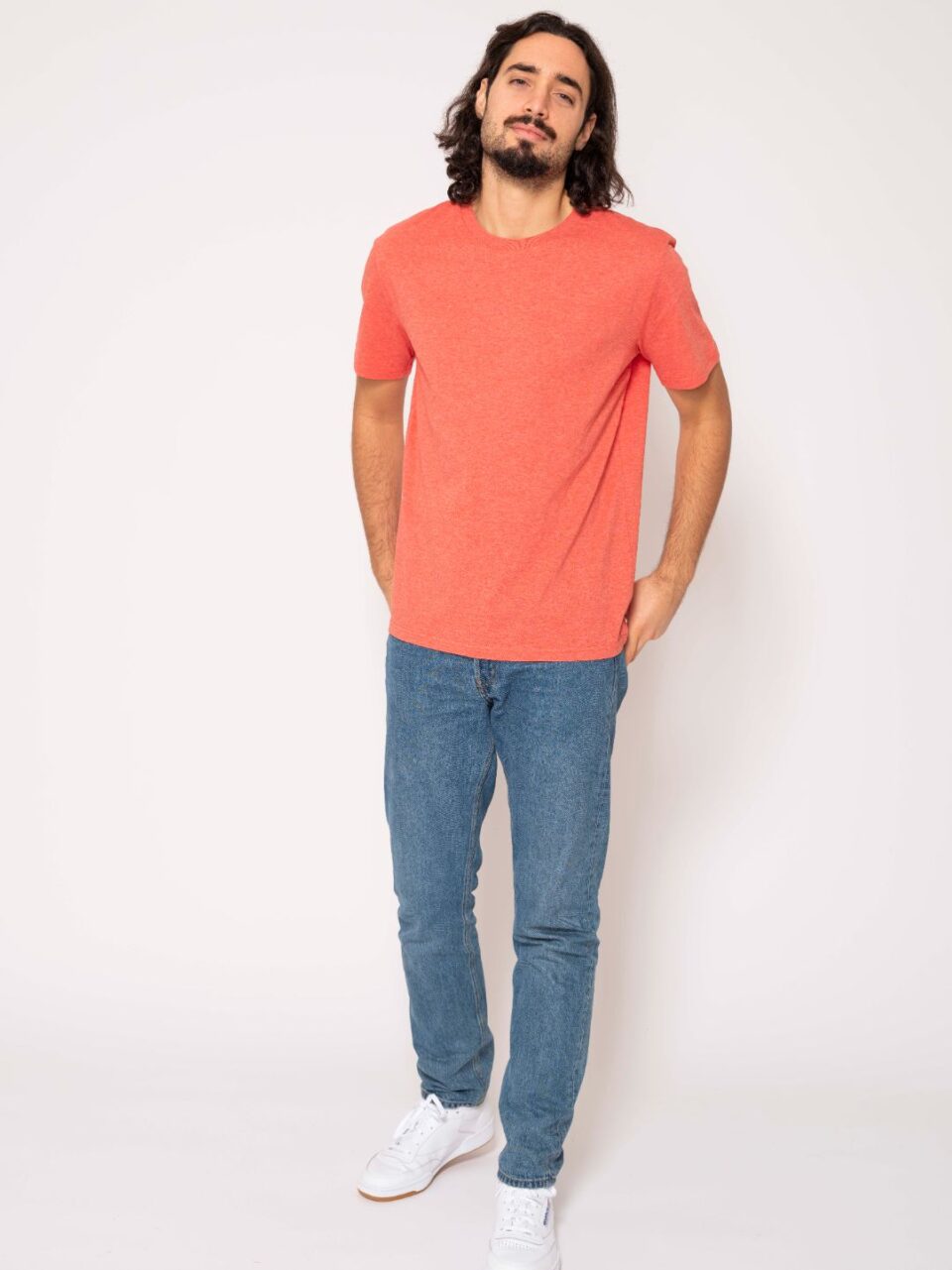 STROM_basic collection_heather poppy red_shirt