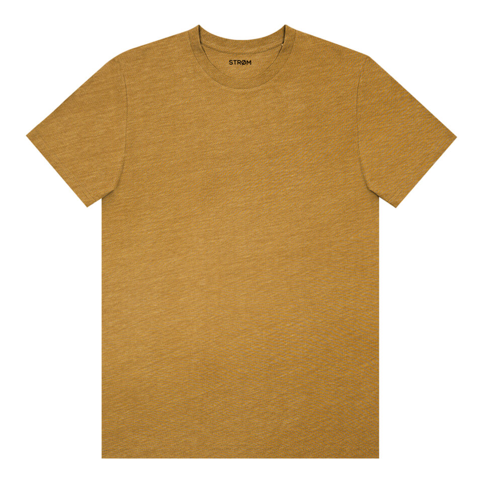 STROM_basic collection_washed old gold_shirt