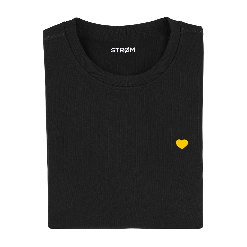 STROM - Black - Yellow Heart - Sweater