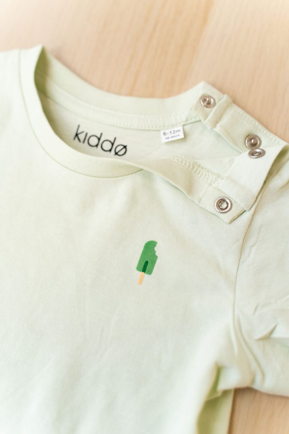 Kiddo_Kids Shirt_Minimal_Mint Green_Green Ice Cream