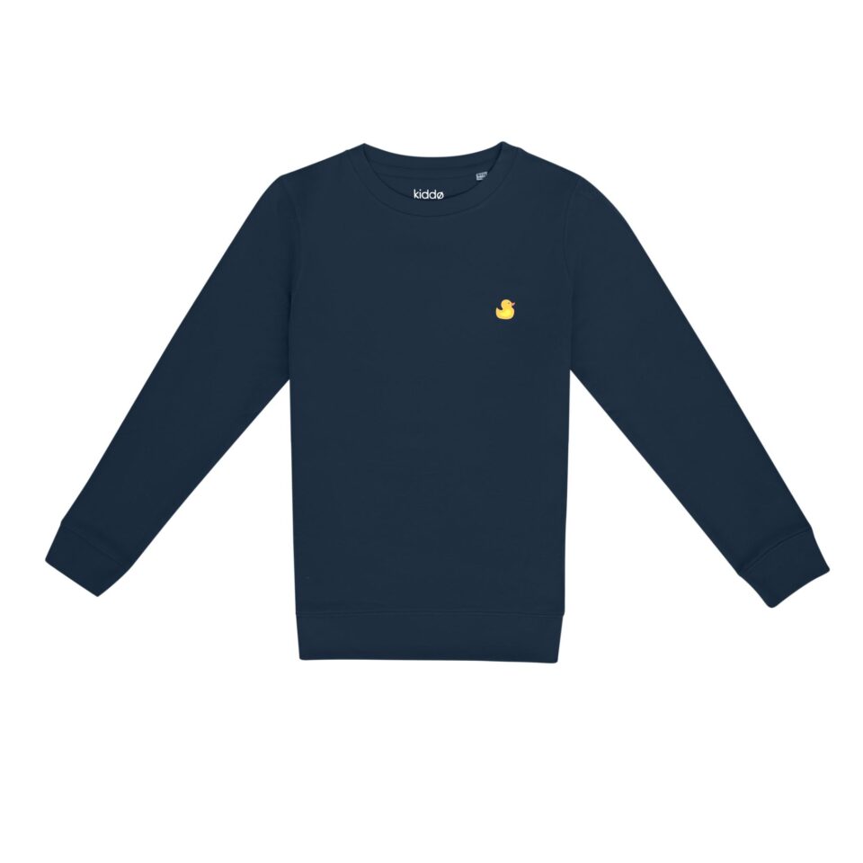 Kiddo_Kids Sweater_Minimal_Navy Blue_Yellow Duck