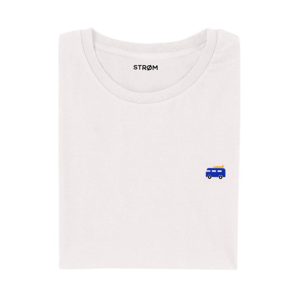 T-shirt off white - blue campervan