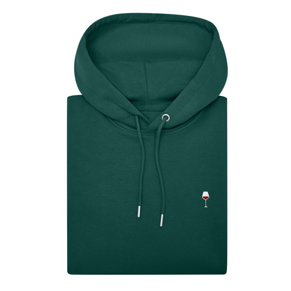 Garden Green - wine glass - hoodie