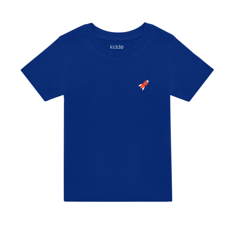 Vibrant blue - rocket - t-shirt