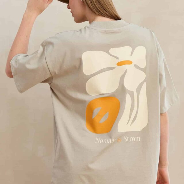 STROM Clothing - Nomads T-shirt - Stone Tree orange 9